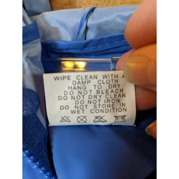 Bass Pro Waterproof Raincoat Jacket XL Blue Hooded Deep with Bill PVC Vented - Picture 5 of 8